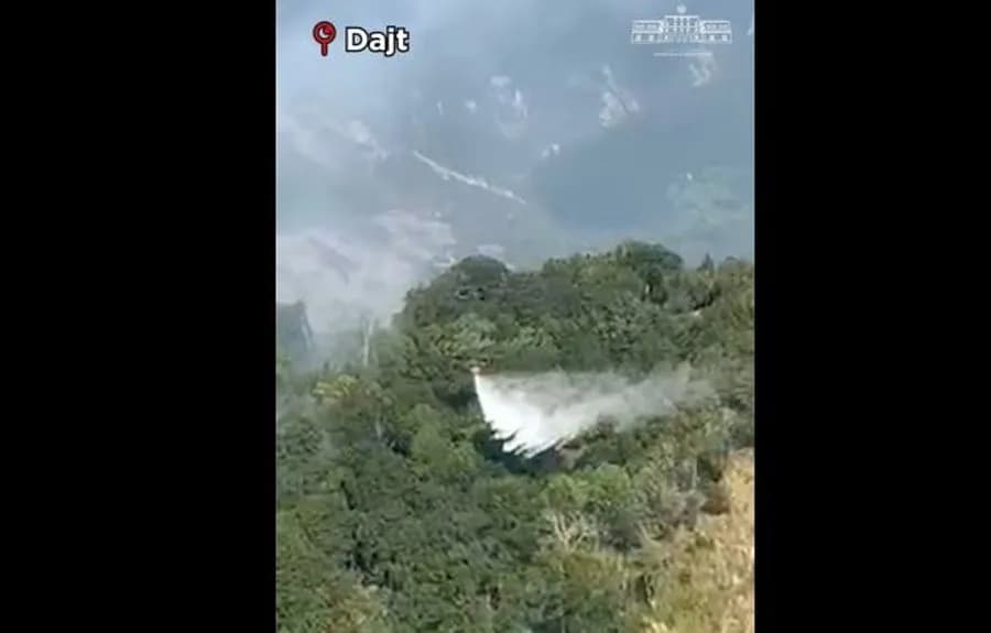 Zjarret në Shqipëri, Nufi: 50 efektivë dhe 2 helikopterë në Dajt