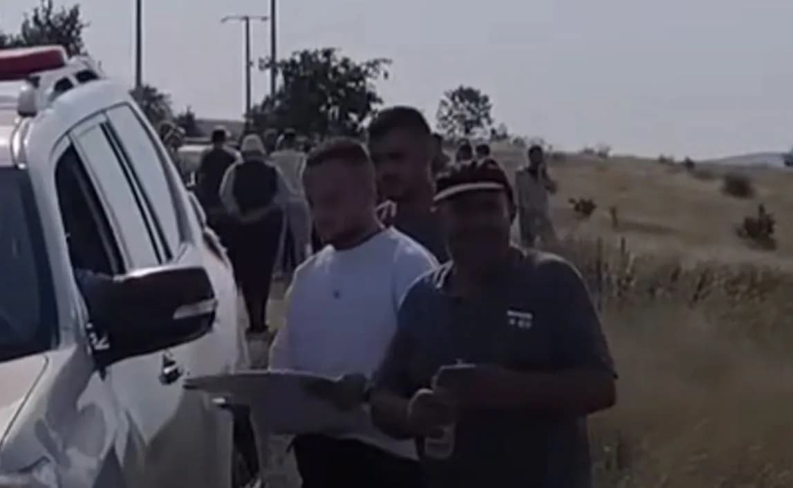 Protestë në Zagori të Vushtrrisë kundër ndërtimit të kishës, Policia në vendin e ngjarjes