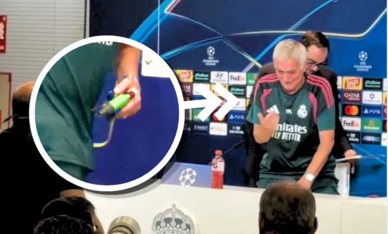 Gazetari italian i bën një dhuratë speciale Jose Mourinhos