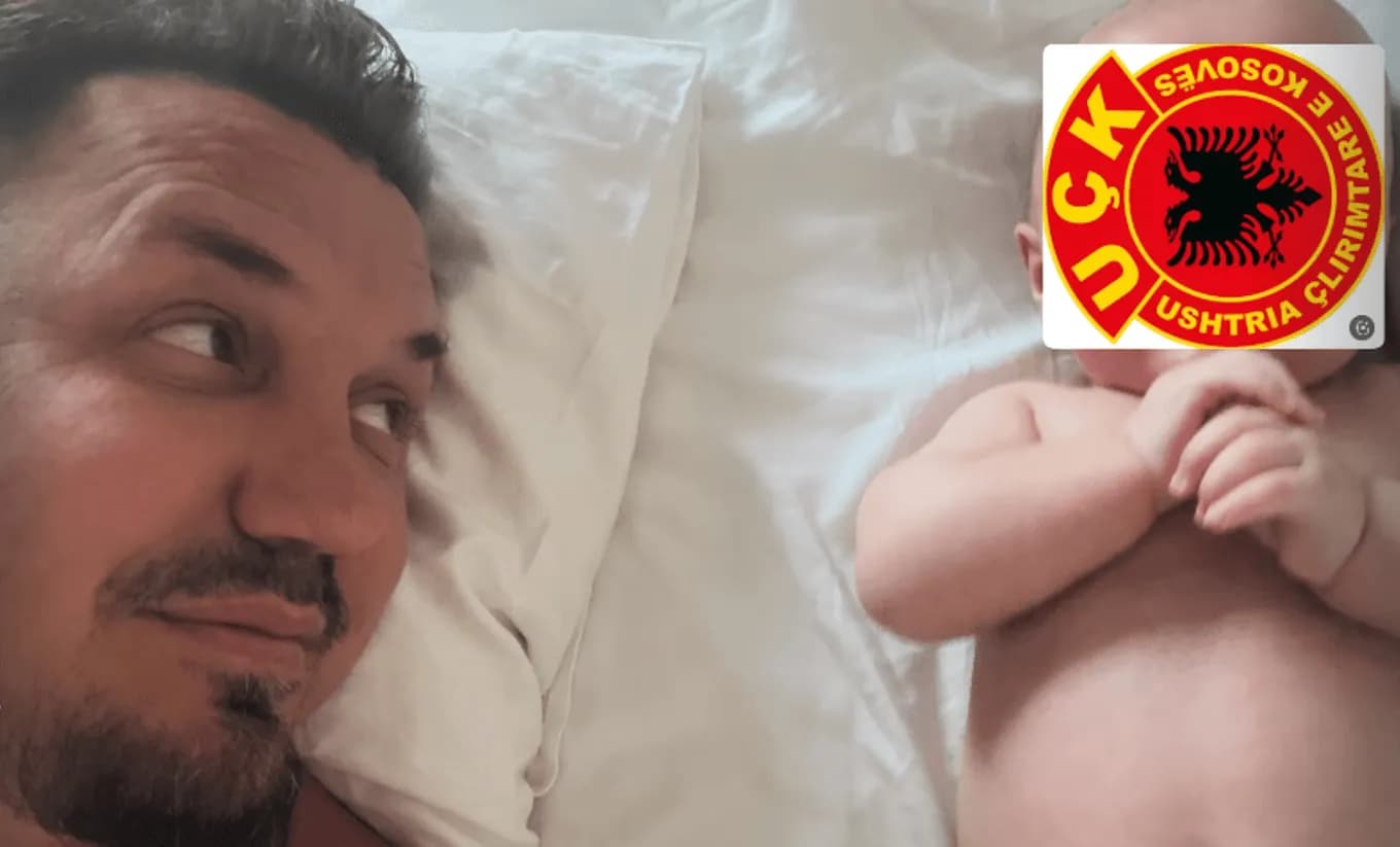 Blero ia mbulon fytyrën djalit me emblemën e UÇK-së