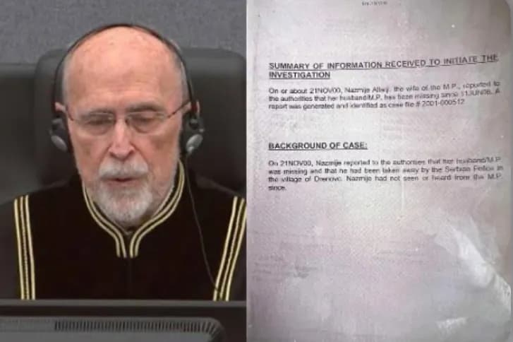 Gruaja e Behajdin Allaqit kishte dëshmuar se burri i saj ishte zhdukur pasi e morën policia serbe