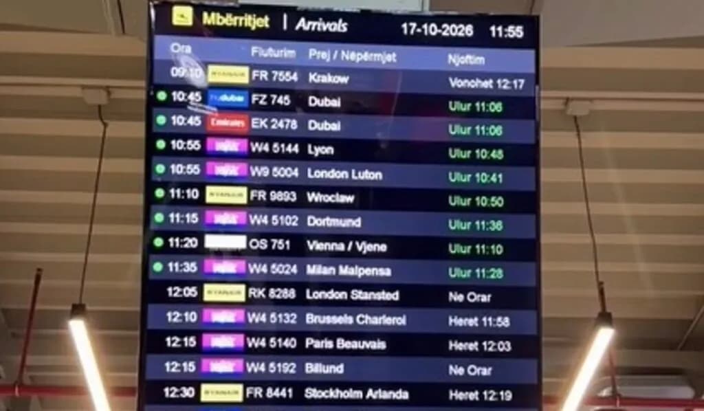 “Fluturimet vijojnë normalisht”, Aeroporti i Tiranës del me njoftim