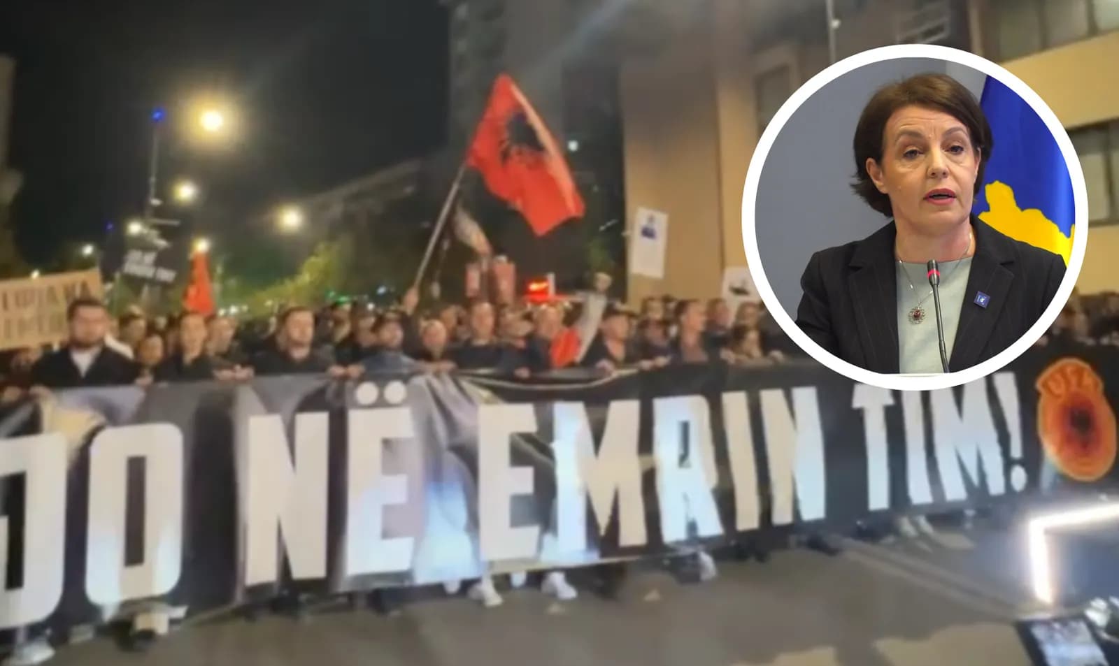 PAMJE DREKTE| "Votone ligjin - MARRE",  protestuesit nisen te ministria e Donika Gërvallës