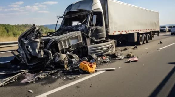 Aksidentohet kamioni në Gramsh, vdes një grua