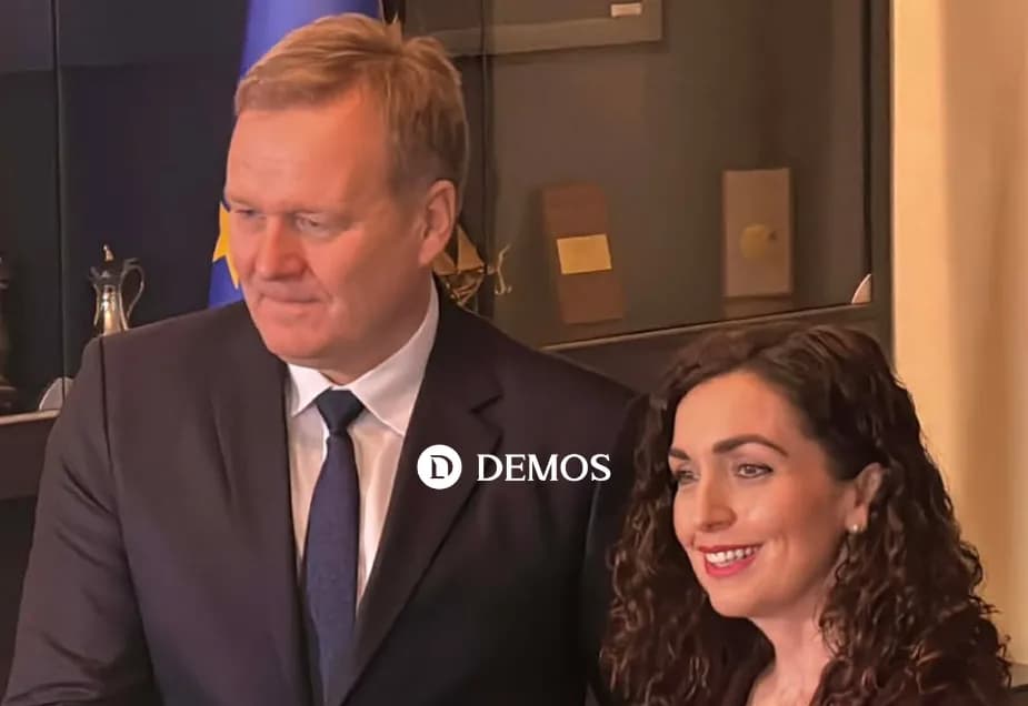 Peter Sorensen takohet me presidenten Osmani