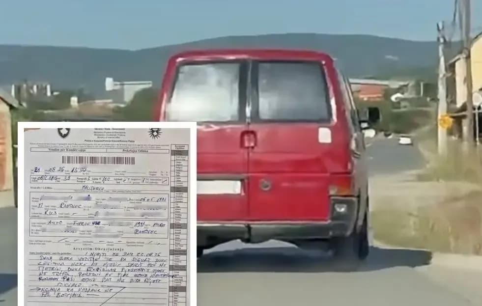 Videoja në rrjete sociale zbuloi shoferin, policia e gjobit me 100 euro
