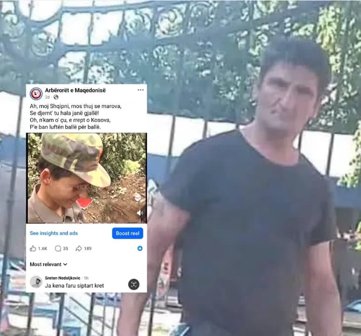 "I kemi faruar shqiptarët krejt.“, eskalon serbi në një postim pë UÇK-në