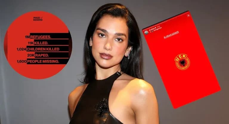 Dua Lipa reagon pas aktgjykimit ndaj ish-krerëve të UÇK-së në Hagë