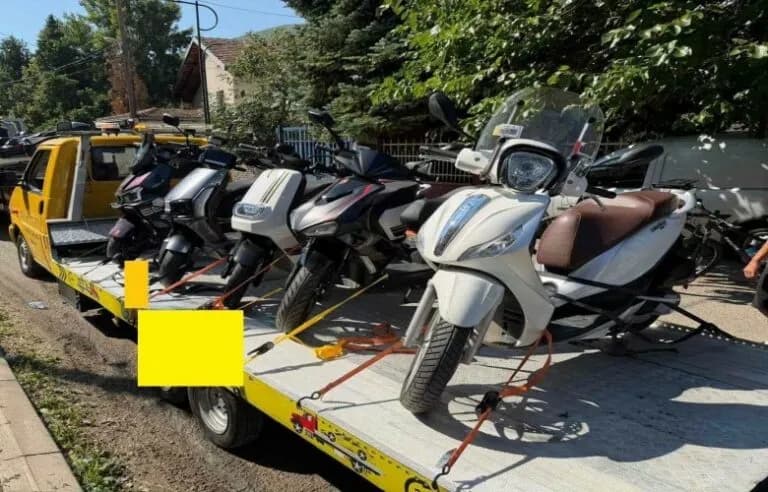Sekuestrohen 11 motoçikleta në Pejë për kundërvajtje në komunikacion
