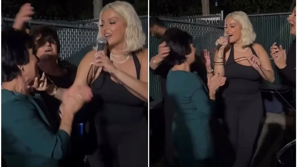 “Hajde halla e madhe”, Bebe Rexha këndon këngën simbol të dasmave shqiptare – pamjet bëhen virale