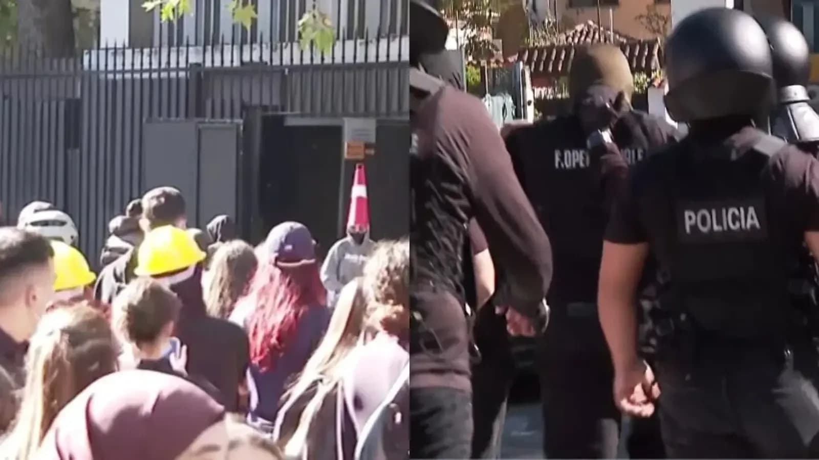 Përshkallëzohen përplasjet në protestë, të rinjtë sulmojnë me gurë Gjykatën e Apelit