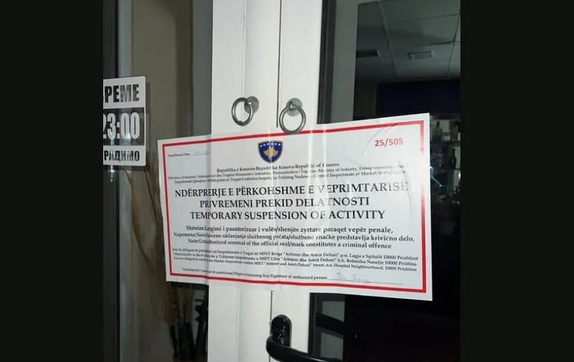 Mbyllen shtatë biznese në veri të Kosovës, shqiptohen edhe shtatë gjoba