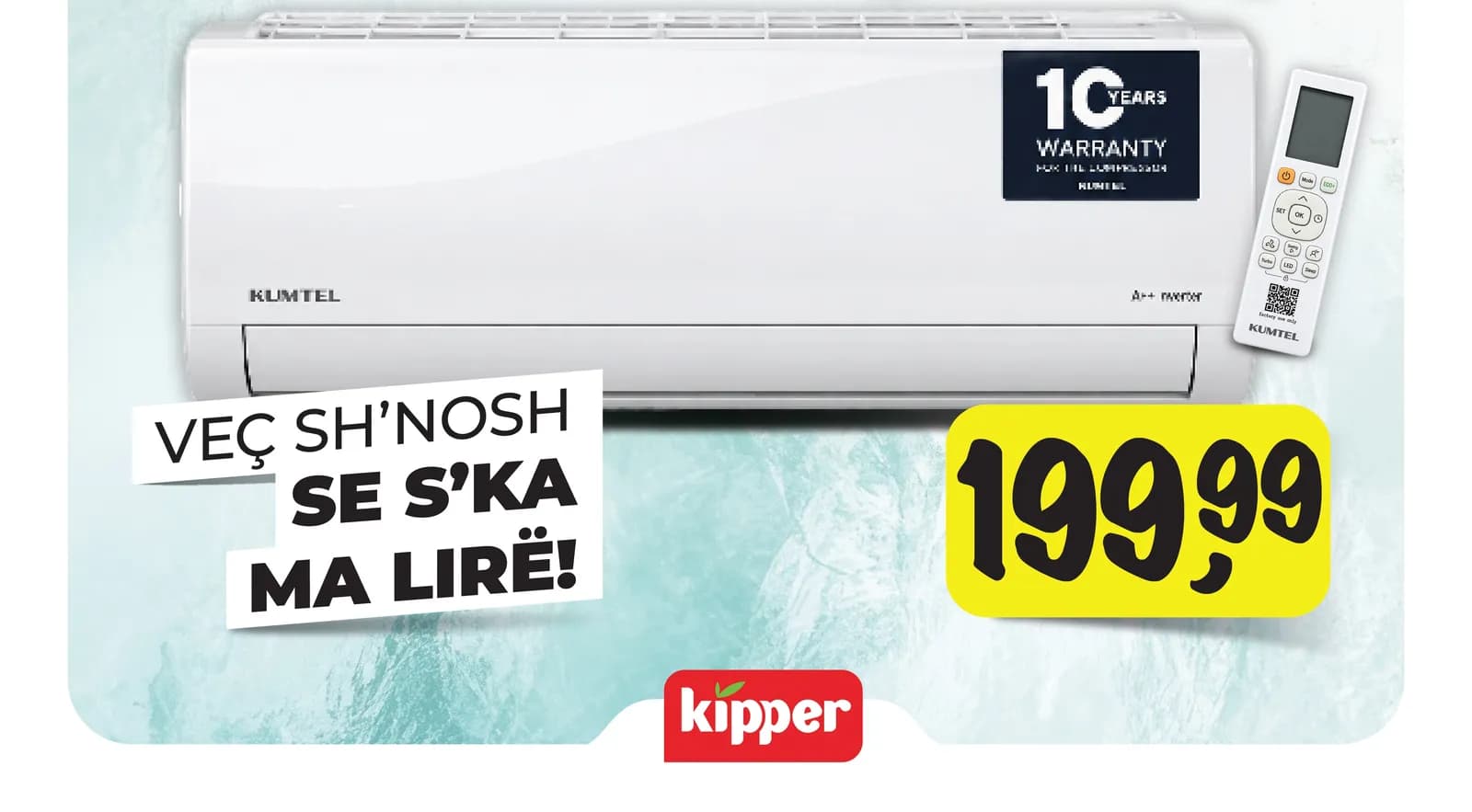 KIPPER nxjerr në treg çmimin më të ulët të klimës inverter