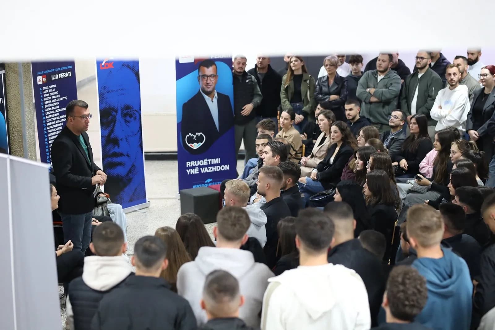 Ilir Ferati në takim me të rinjtë istogas: E ruajmë Lidhjen edhe me rininë