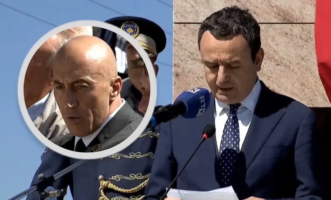 Kurti e përshendet Haradinajn në Podujevë, ky i fundit s’i reagon fare