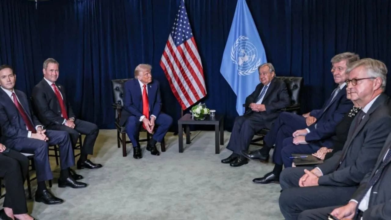 Trump takohet me sekretarin e përgjithshëm të OKB-së, flasin për luftën në Ukrainë dhe në Gaza
