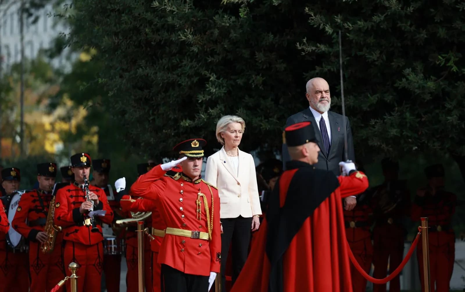 Rama ndan pamje nga vizita e Von der Leyen në Shqipëri