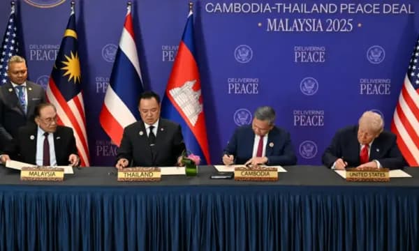Tajlanda dhe Kamboxhia nënshkruajnë marrëveshjen e paqes, me mbikëqyrjen e Trumpit