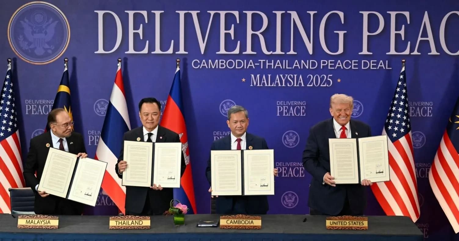 Trump në Azi, mbikëqyr nënshkrimin e armëpushimit dhe një seri marrëveshjesh tregtare