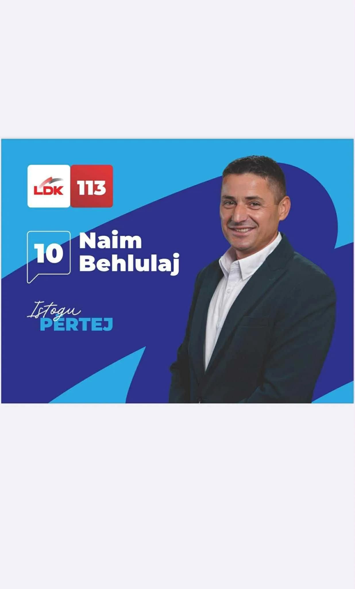 Turma ngrihet në këmbë për Naim Behlulajn, kandidatin e LDK-së për Asamblenë Komunale në Istog