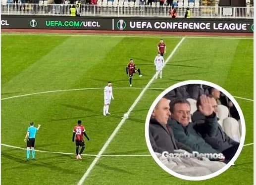 Albin Kurti shkon kah fundi i ndeshjes Drita – Shkendija, shoqërohet nga Alban Hyseni e Bilall Kasami