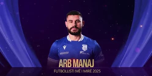 Futbollisti i vitit në futbollin kosovar shpallet Arb Manaj i Dritës