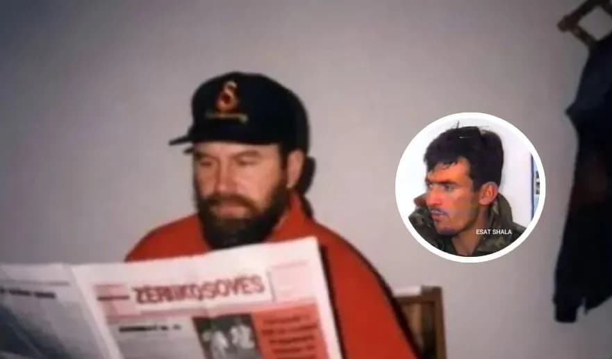 Ky është njëri ndër ushtarët e UÇK-së i zënë rob ne grupin e Mujë Krasniqit