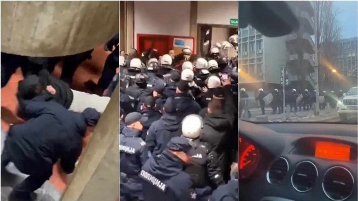 Kaos në Novi Sad – policia hyn me forcë në Fakultetin e Filozofisë, përdorën forcë për të nxjerrë jashtë të gjithë ata që ishin brenda