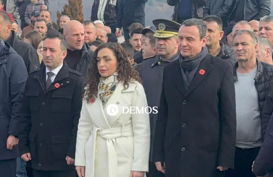 Kurti e Osmani bëjnë homazhe tek memoriali në Reçak