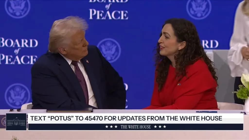 Osmani nënshkruan anëtarësimin në Bordin e Paqes, përshëndetje të ngrohtë me Trumpin