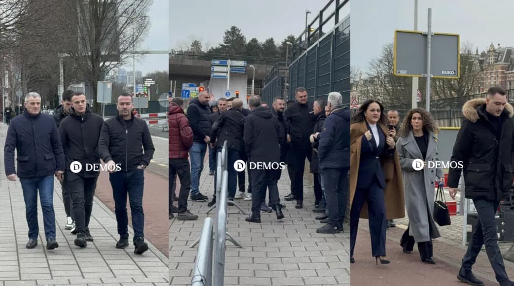 Familjarët e ish-krerëve të UÇK-së mbërrijnë në Hagë, marrin pjesë në seancën e sotme