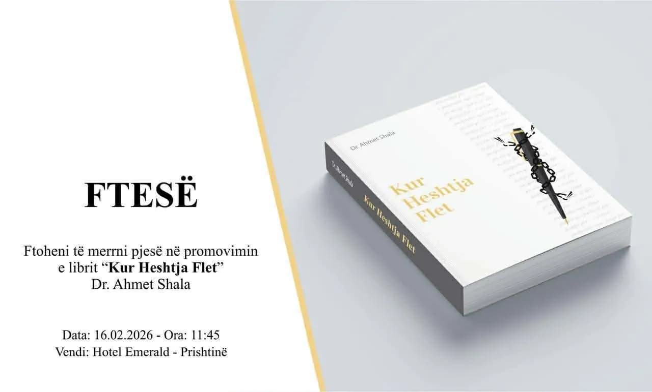 Nesër promovohet libri “Kur heshtja flet”, i ish-ministrit të Thaçit