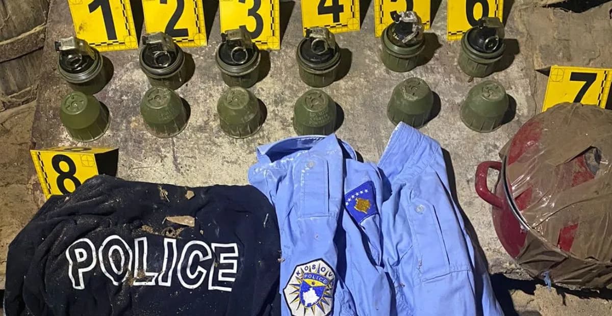 Policia kryen kontrolle në një shtëpi në Zubin Potok, gjen granata dore