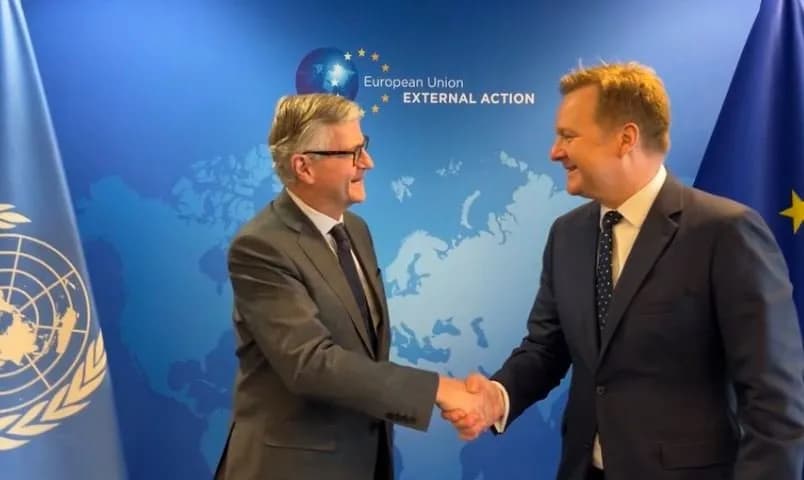 Dialogu Kosovë–Serbi, Sorensen bisedon me zyrtarin e OKB-së për zhvillimet e fundit