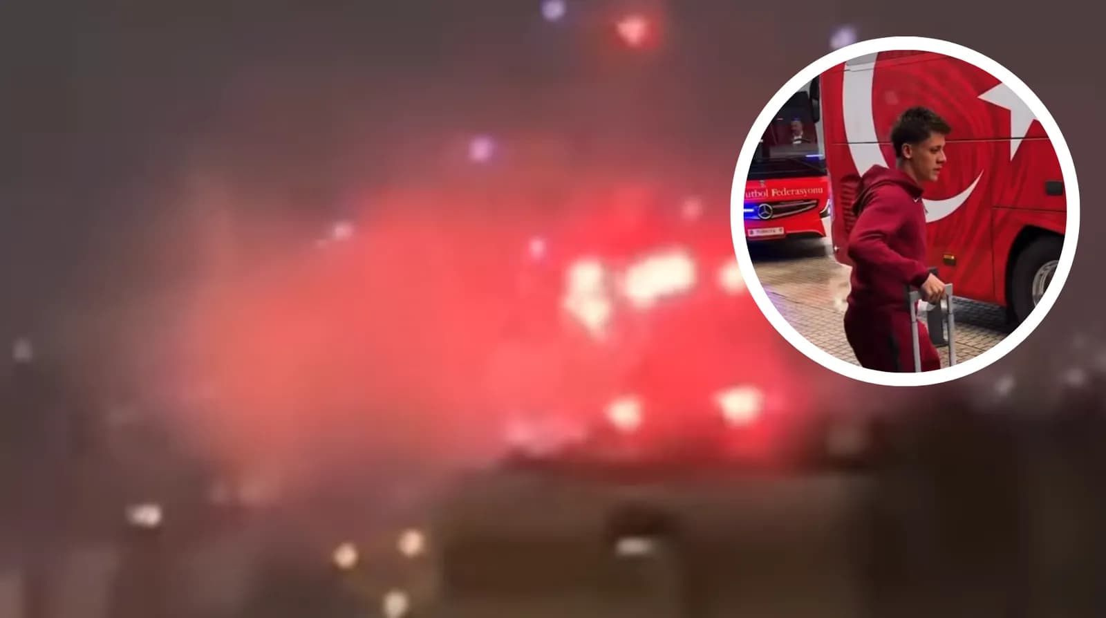 Ndezja e fishekzjarrëve pranë hotelit ku qëndronte ekipi turk, Policia arreston dy persona
