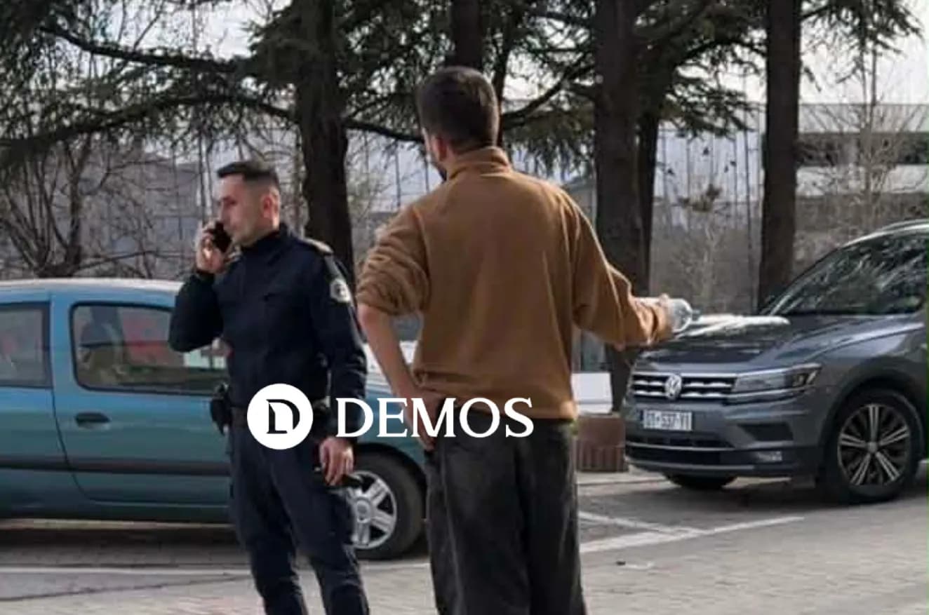 Pamje nga vendi ku “Mossi” sulmoi gazetarin Burim Pacolli