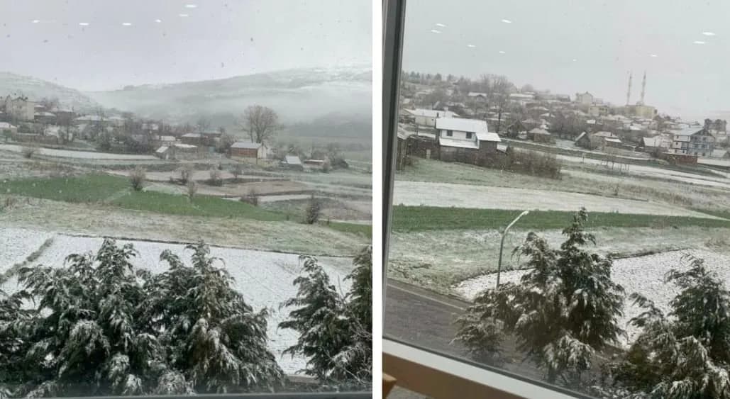 Bie borë në Kukës të Shqipërisë, temperaturat pësojnë ulje të shpejtë