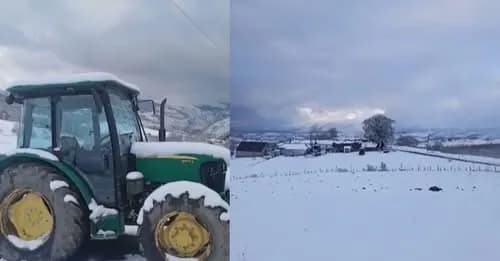 Pranverë me dëborë- Zbardhen zonat malore të qytetit shqiptar