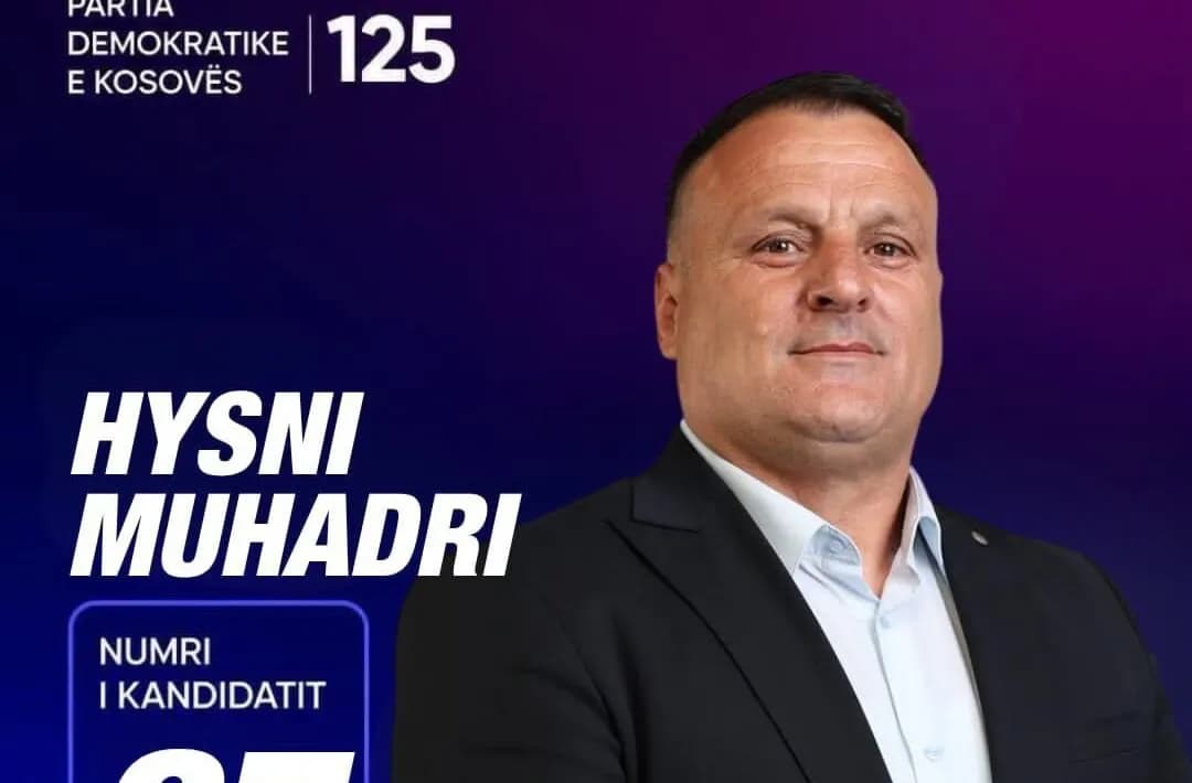 Hysni Muhadri, kandidati nga Gjakova që mban numrin 67 në listën e PDK-së