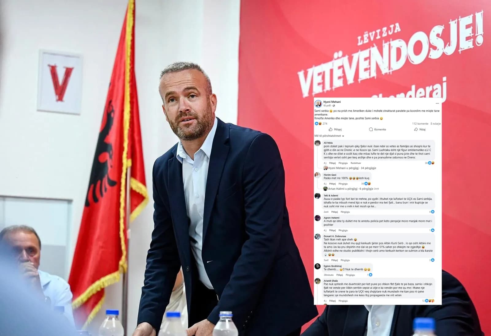 “Paska me të rreh 100%”, si e parashikuan qytetarët rrahjen e Mehanit pasi e quajti “Sami serbia” kryetarin e Skenderajt