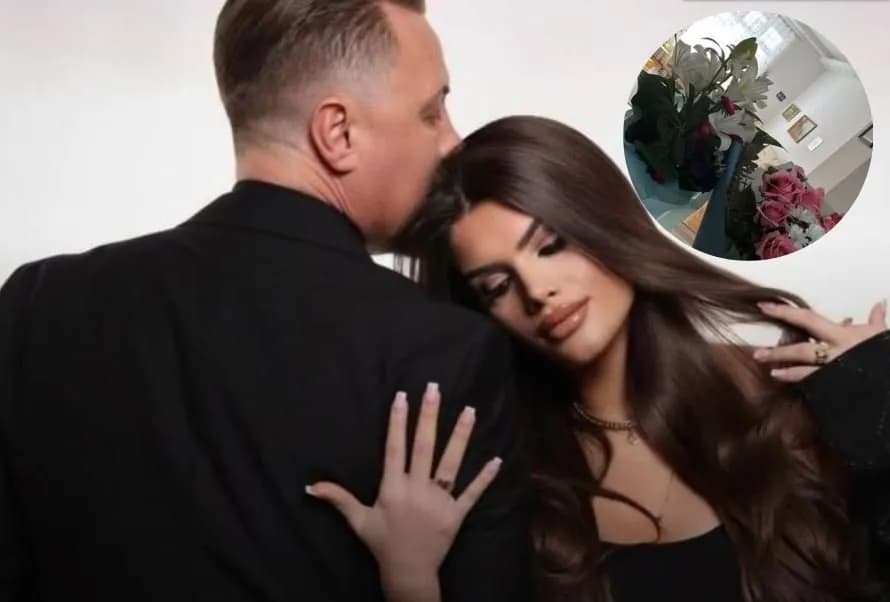 Gruaja e Bleros kthehet në shtëpi pas lindjes së djalit, pritet me lule