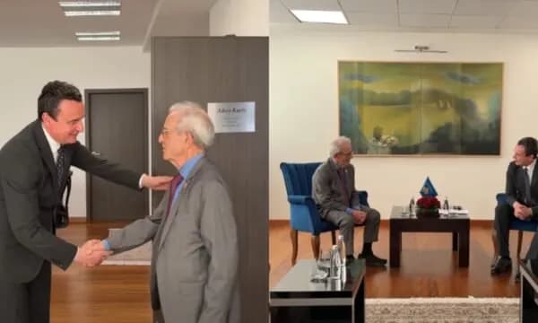 Kurti pret në takim profesorin amerikan Serwer: Biseduam për integrimin euroatlantik e sigurinë rajonale