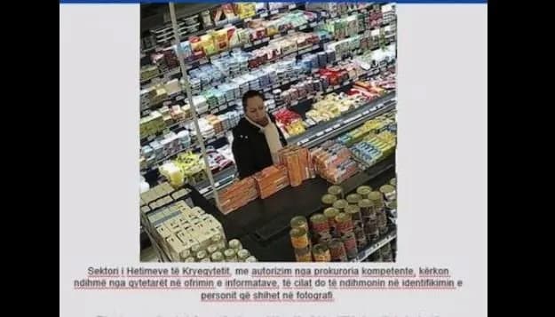 Policia kërkon ndihmë për identifikimin e një gruaje të dyshuar për vjedhje