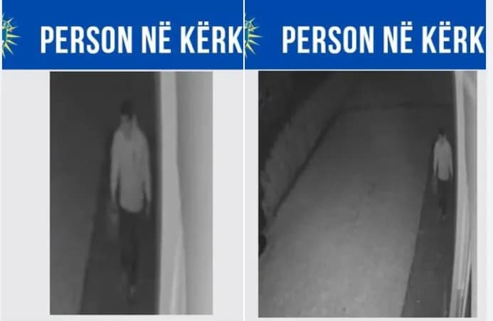 Policia në Drenas kërkon ndihmë për identifikimin e një personi të dyshuar për zjarrvënie