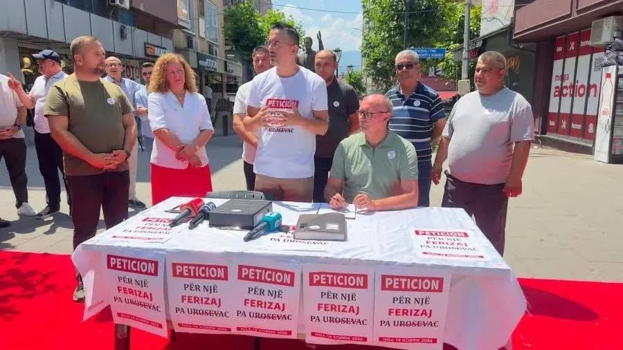 Nis mbledhja e nënshkrimeve për heqjen e “Urosevac” nga emri i komunës së Ferizajt