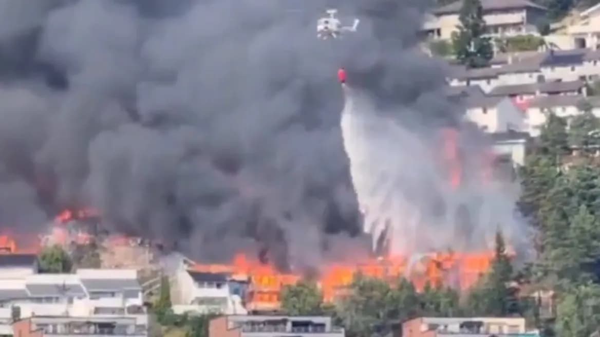 Zjarr masiv në Norvegji, mbi 50 shtëpi shkrumbohen pranë Oslos